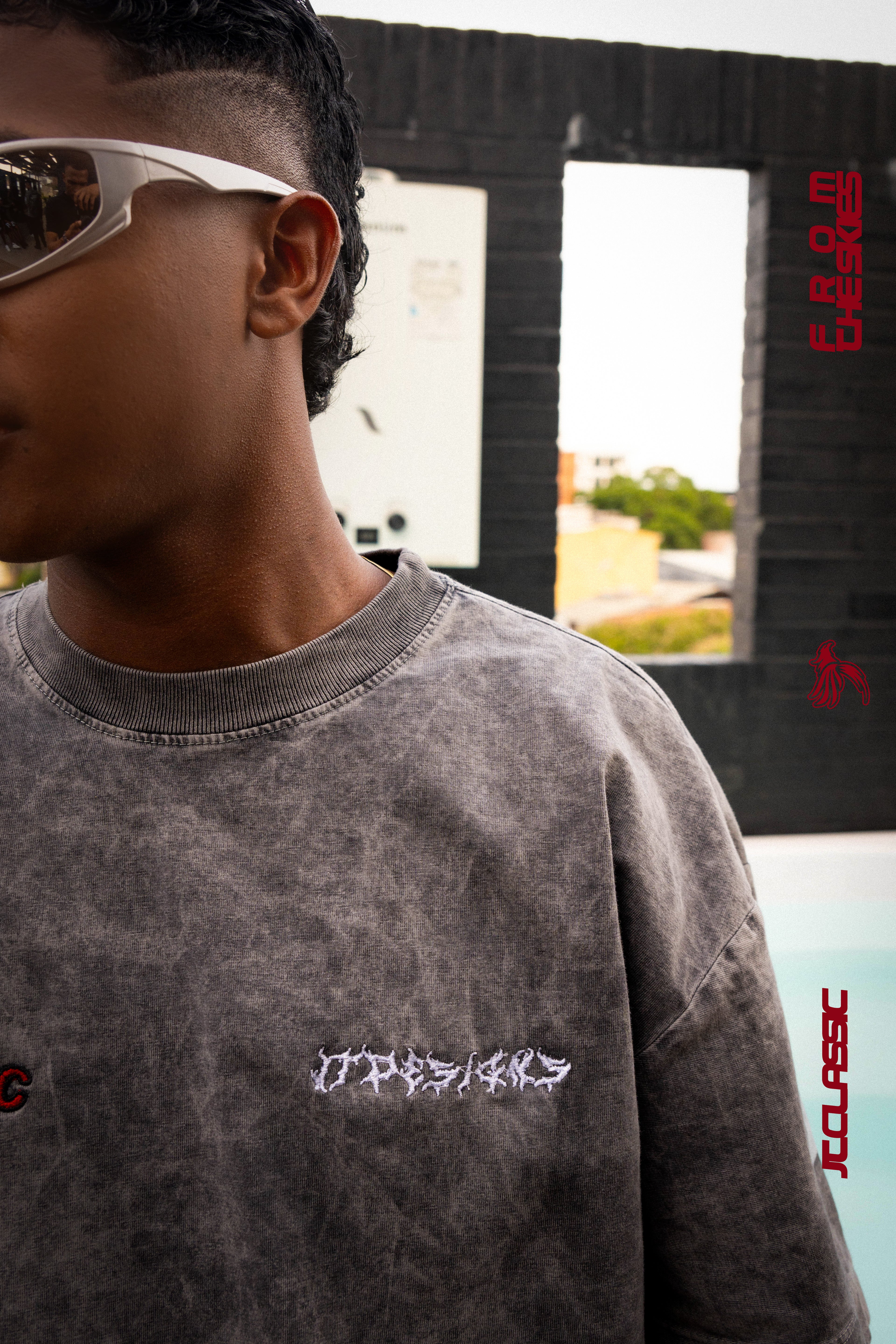 CAMISETA COLOR GRIS OVERSIZE JTCLASSIC