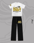 CONJUNTO JT PRYSMA PATH TO MONEY BLANCO Y NEGRO CON DORADO