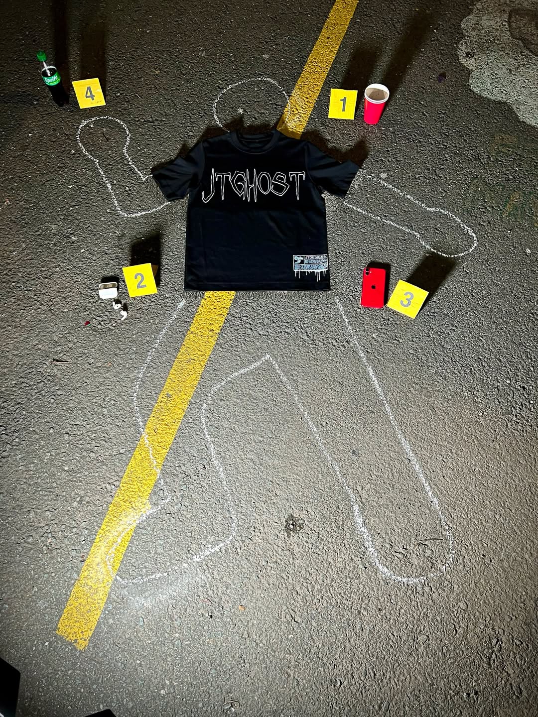 CAMISETA NEGRA JTGHOST