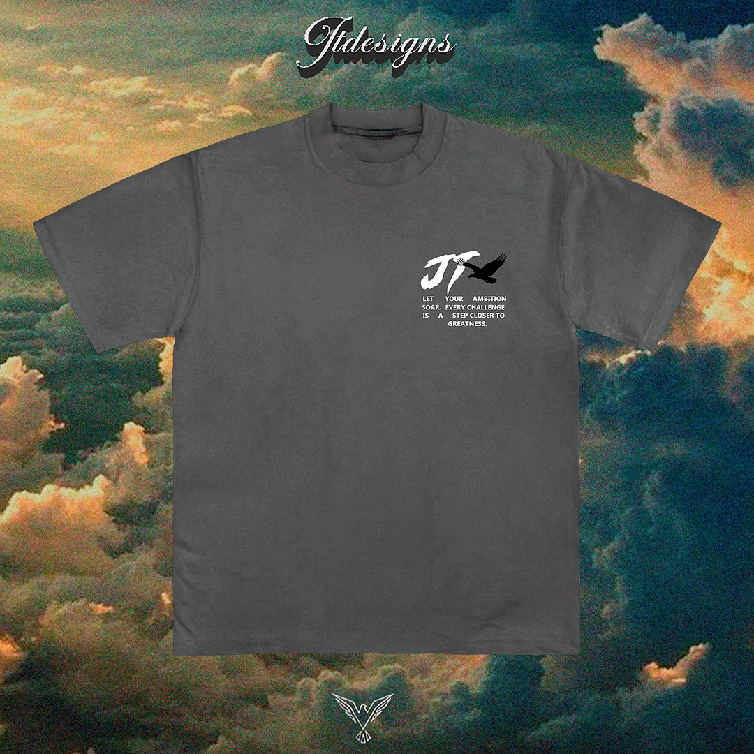 CAMISETA JT GRIS PRELAVADA